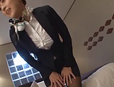 Office lady is wearing sexy lingerie picture 11