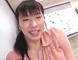 Alluring Asian mature with big tits in kinky titty fuck scene picture 36
