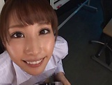 Beautiful Asian babe Ayami Shunka giving head picture 16