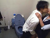 Office lady got fucked in the toilet picture 31