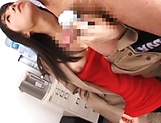 Glamour office hottie Kitagawa Yuzu giving a terrific blowjob picture 76