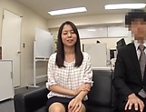 Asian office chick with dark hair seduces a sexy dude and fucks nastily