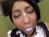 Saionji Reo is about to cum at work picture 22