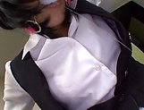 Saionji Reo is about to cum at work picture 42