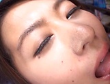 Cute Japanese beauty gets jizzed after great oral picture 71