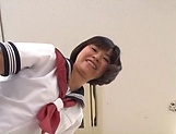 Kinky schoolgirl performs a senaul blowjob picture 49