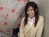 Japanese schoolgirl enjoys cock sucking picture 12