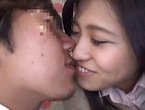 Japanese schoolgirl enjoys cock sucking picture 50