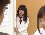 Enchanting  schoolgirl Sakura Rima goes wild on fat dick picture 14