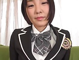 Active AV girl in a school uniform Hitomi Kanami toys pussy