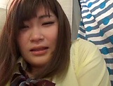 Young naughty Japanese school girl in steamy handjob picture 61