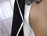 Asian schoolgirl Hitomi Kanami sucks and rides a cock like a pro picture 14