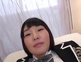 Asian schoolgirl Hitomi Kanami sucks and rides a cock like a pro picture 15