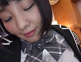 Asian schoolgirl Hitomi Kanami sucks and rides a cock like a pro