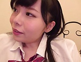Japanese schoolgirl had hardcore sex picture 33