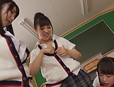 Japanese schoolgirl is having group sex picture 112