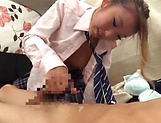 Sassy schoolgirl excels in her cok sucking picture 110