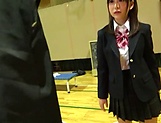 Petite Japanese schoolgirl sucks dick picture 11
