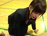 Petite Japanese schoolgirl sucks dick picture 45