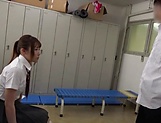 Japanese schoolgirl got a hot cumshot