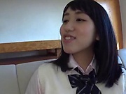 Japan schoolgirl gets plenty of dick in her tiny pussy