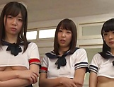 Group sex for horny Japanese schoolgirls
