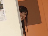 Juicy Japanese schoolgirl Kitano Nozomi gets poked in the classroom picture 1
