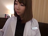 Cock-starved Japanese nurse rides a cock like a real bombshell picture 11