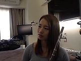 Sweet Japanese teen sings the flute and the cock  picture 14