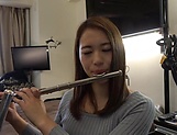 Sweet Japanese teen sings the flute and the cock  picture 28