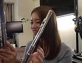 Sweet Japanese teen sings the flute and the cock  picture 29
