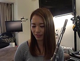 Sweet Japanese teen sings the flute and the cock  picture 31
