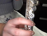 Sweet Japanese teen sings the flute and the cock  picture 34