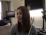 Sweet Japanese teen sings the flute and the cock  picture 37