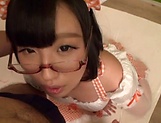 Sweet teen in glasses Hana Yurino gets nailed picture 41