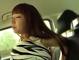 Very naughty Japanese teen likes car sex picture 29