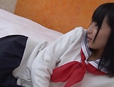 Sexy schoolgirl Aya Akiyama worthwhile strip tease