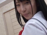 Mesmerizing teen cutie Aya Akiyama likes flaunting her cunt