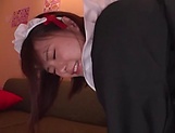 Sweet Japanese maid likes to suck cock picture 26