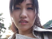 Outdoor sexual fantasy in threesome with Katase Yui