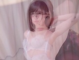 Naughty Asian AV model Satsuki Towa plays hardcore in mmf picture 115
