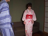 Brunette in a kimono had hardcore fuck