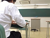 Shameless Asian teacher Kirishima Sakura makes the guy cum