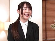 Japanese schoolgirl is ready for a one on one with her teacher