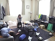 Abe Mikako bedroom fucked and jizzed on cam 