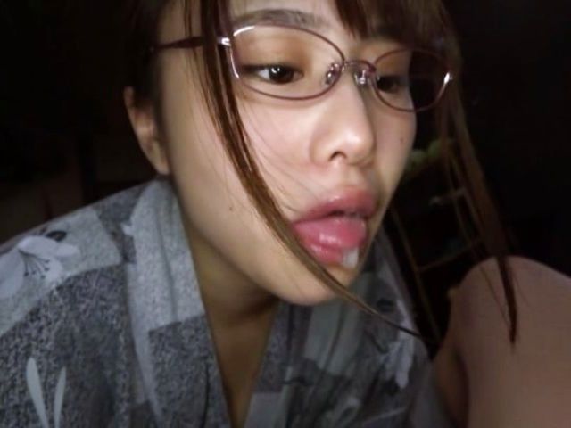 Pretty Brunette Is Sucking Like a Pro