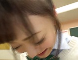 Cute Japanese girl in a school uniform providng pussy to her teacher picture 146