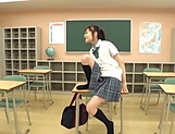 Cute Japanese girl in a school uniform providng pussy to her teacher picture 40