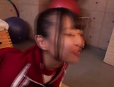 Sexy Japanese gets laid during the gym training  picture 15