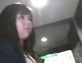 Japanese teen gets picked up and convinced to fuck on cam